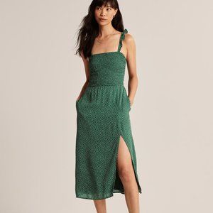 Smocked Midi Dress
